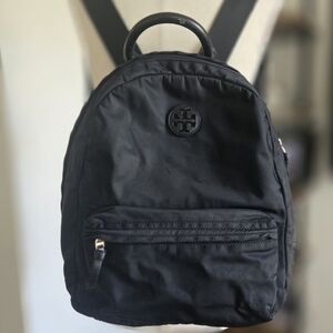 Tory Burch Ella Navy Nylon Backpack